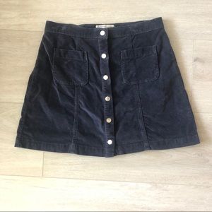 Urban Outfitters Button Up Mini Skirt